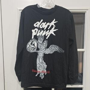 Black Graphic Long Sleeve Shirt